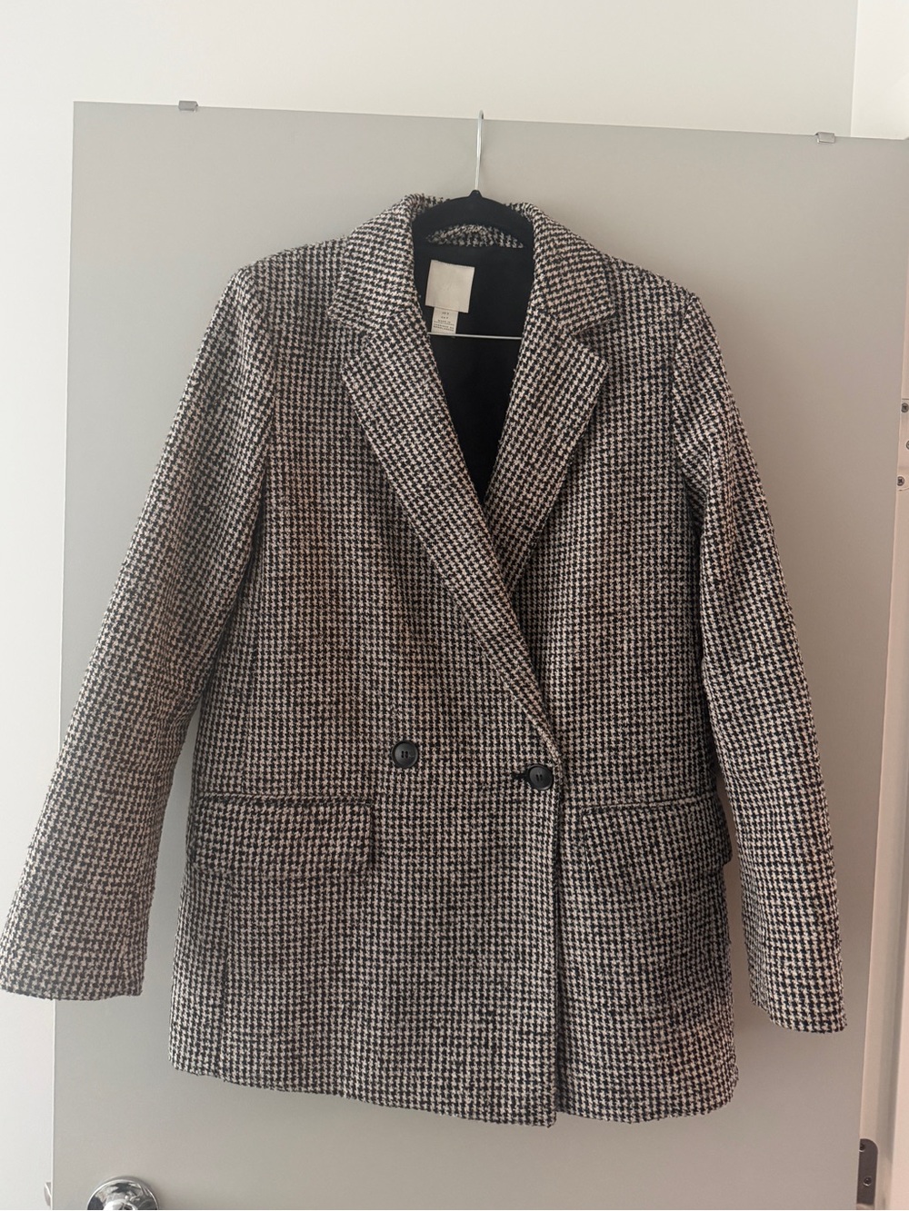 H&M Boucle Double-Breasted Blazer